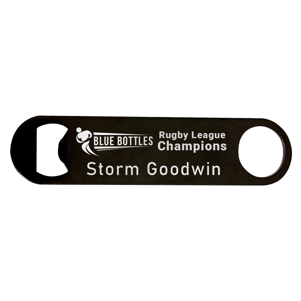 Bar Blade black bar blade with engraving