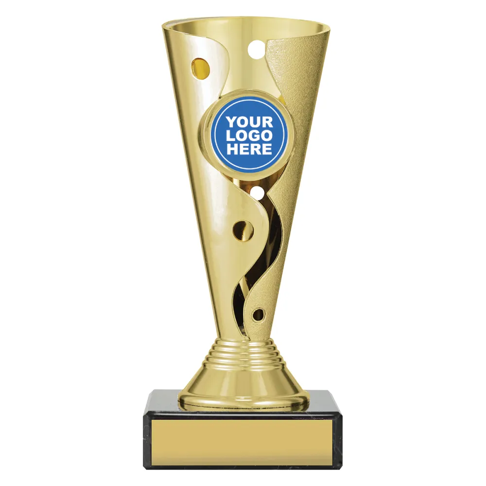 Carnival Cup small Gold carnival cup - budget with plastic / marble construction