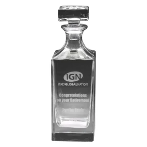 Crystal Whisky Decanter with engraving