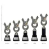Football Anchor Football Anchor Carnival Cup trophies next to ruler