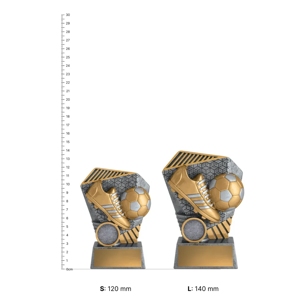 Football Clash trophies next to ruler