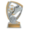 Football Relay small silver football replay - soccer with resin construction