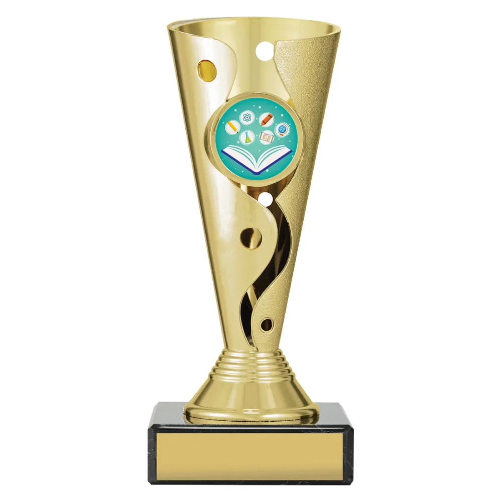 Genius Carnival Cup small Gold carnival cup - genius with plastic / marble construction