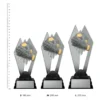 Goalkeeper Shadowcrest trophies next to ruler