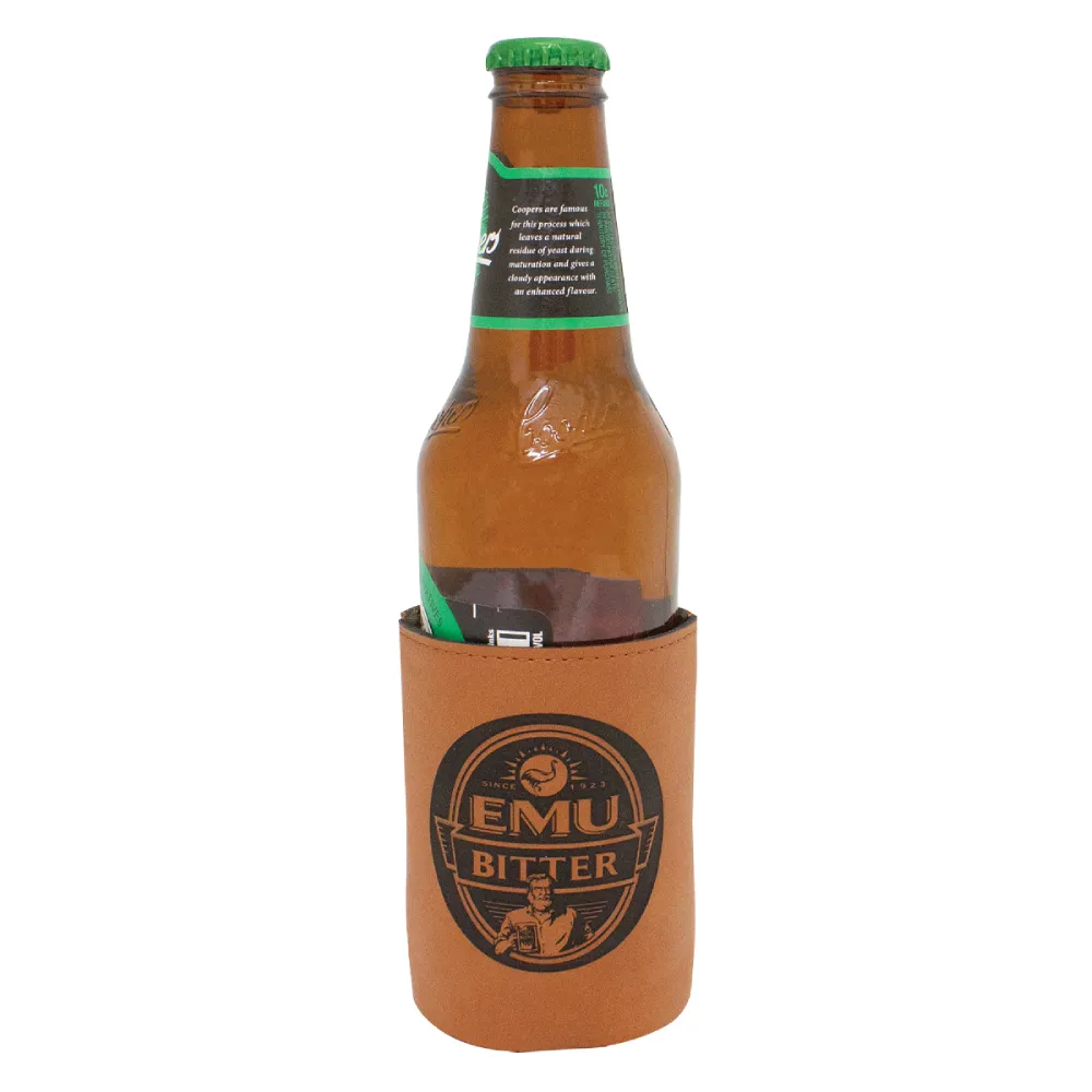 Leatherette Holder - Bottle Leatherette bottle Holder with engraving