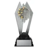 Maths Shadowcrest medium black and silver trophy with maths symbols and calculator