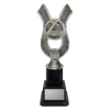Religion Anchor medium Religious studies trophy with cross and open Bible on a black base.