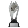 Science Shadowcrest medium black and silver trophy with flask and items