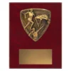 Track & Field Nova Plaque small cross country plaque with athletes emblem on a wooden plaque.