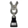 Water Polo Anchor medium water polo trophy with players on a black base.