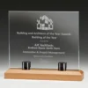 Panorama Glass and Metal with glass / wood construction