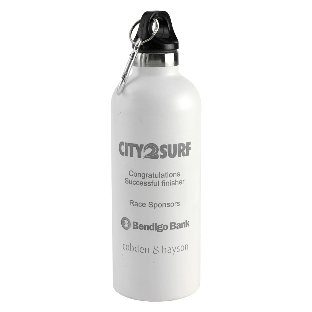 white Double Wall Bottle white stainless steel Double Wall Bottle with engraving